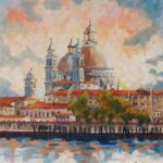 Santa Maria Della Salute - Venice - 16x16 - Oil.
