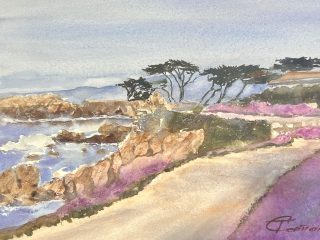 PACIFIIC GROVE in BLOOM - Watercolor - $420.