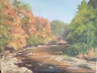 MEANDERING RIVER - OIL - 16' x 12'. Available.