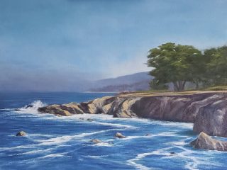 PACIFIC GROVE SHORELINE - OIL - 24' x 18'. SOLD.