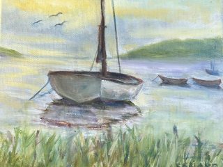 Quiet Harbor -oil - 8x10 - $200.