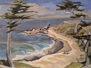 CARMEL POINT: HARMONY THROUGH IMPERMANENCE - 16" x 20" - Oil - $650.