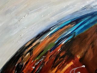 THE EARTH - ACRYLIC - 20x20 -$500.