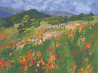 THE HILLS ARE ALIVE - Acrylic - 8x10 - $345.