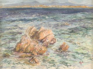 Turbulent Waters - 9x12 - Pastel - $395.