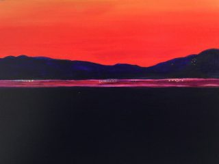 RED SKY - Acrylic - 24” x 24” - $500