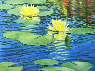 NancyO Yellow warer Lilies