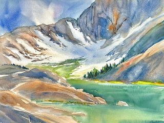 Cascade Lake Wilderness - Watercolor- 27x35