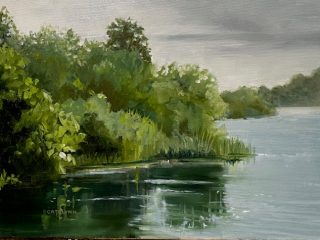 AMERICAN RIVER MEDITATION - OIL - $450